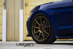 Blue Mustang GT on Velgen Wheels  VMB9 Satin Bronze  20x9 & 20x10.5