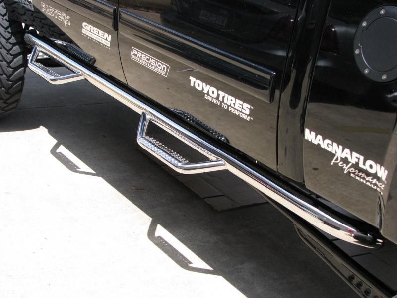 GMC Sierra 1500 Classic | N-FAB Wheel to Wheel Stainless Steel Nerf-Step