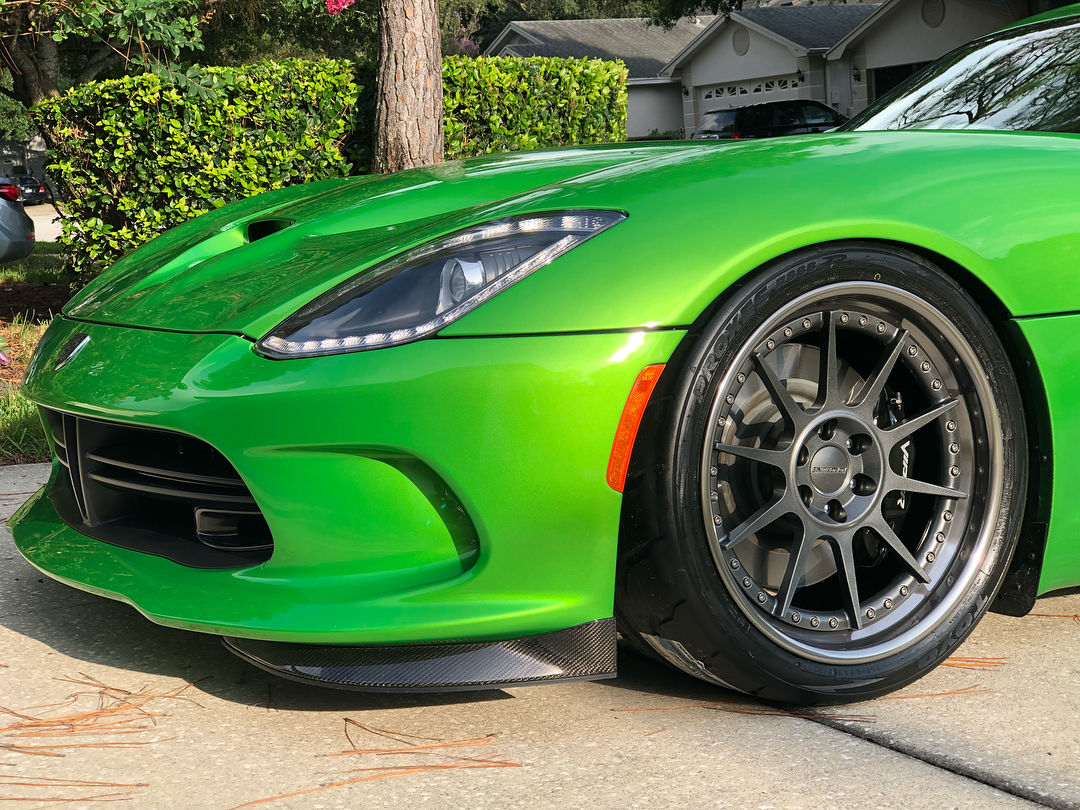 2014 Dodge Viper | Ryan Frankenfield's Stryker Green Dodge Viper GTS on Forgeline Rebel 6-Lug Wheels