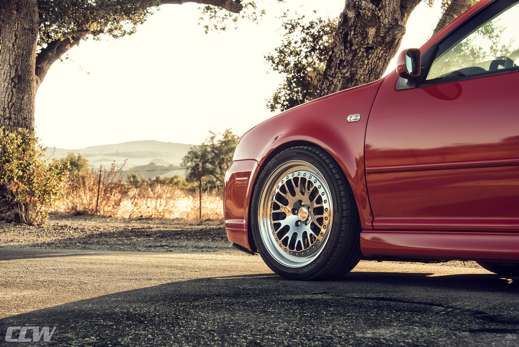  Volkswagen R32 | Tornado Red Volkswagen R32 - CCW Classic 3 Piece Forged Wheels