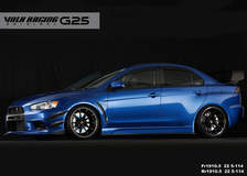 VOLKRACING G25 Formula Silver/Black Clear/Rim Edge