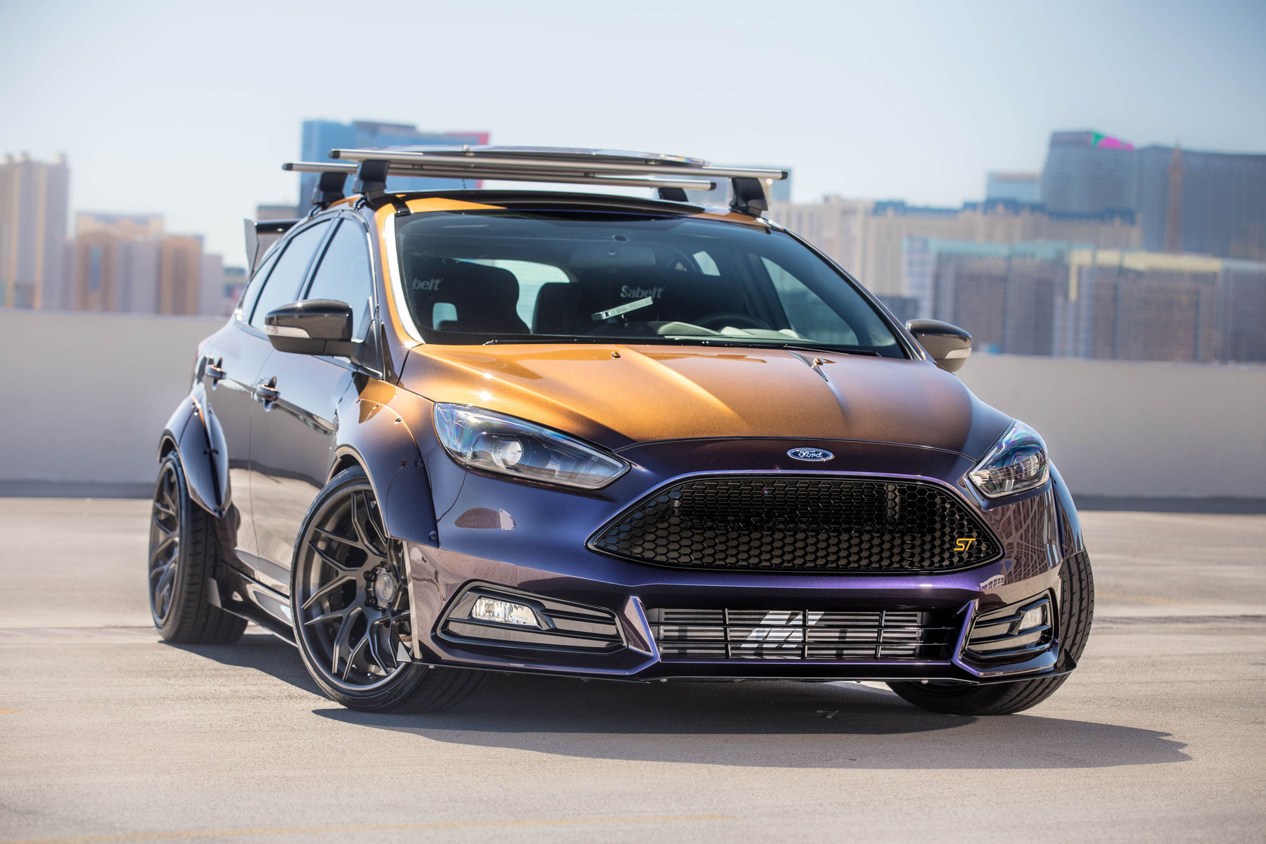 2017 Ford Focus ST By Blood Type Racing Inc. - Outside Shot FordSEMA