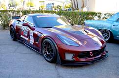 Eric Fleming's C7 Corvette Z06 on Forgeline One Piece Forged Monoblock GA1R Open Lug Wheels