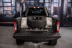 2017 Ford F250 Super Duty 4x4 Lariat Crew Cab “Shockzilla” by Fabtech - Rear Shot on site at SEMA '16 #FordSEMA