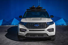 Blood Type Racing's 2020 Ford Explorer SEMA Build - front shot