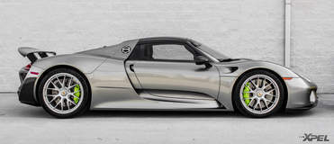 The beautiful Porsche 918 Spyder wrapped in XPEL