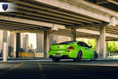 Green BMW 6 Series - Rear