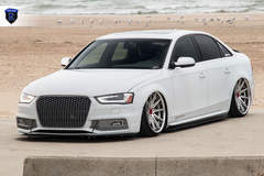White Audi A4 - Stanced