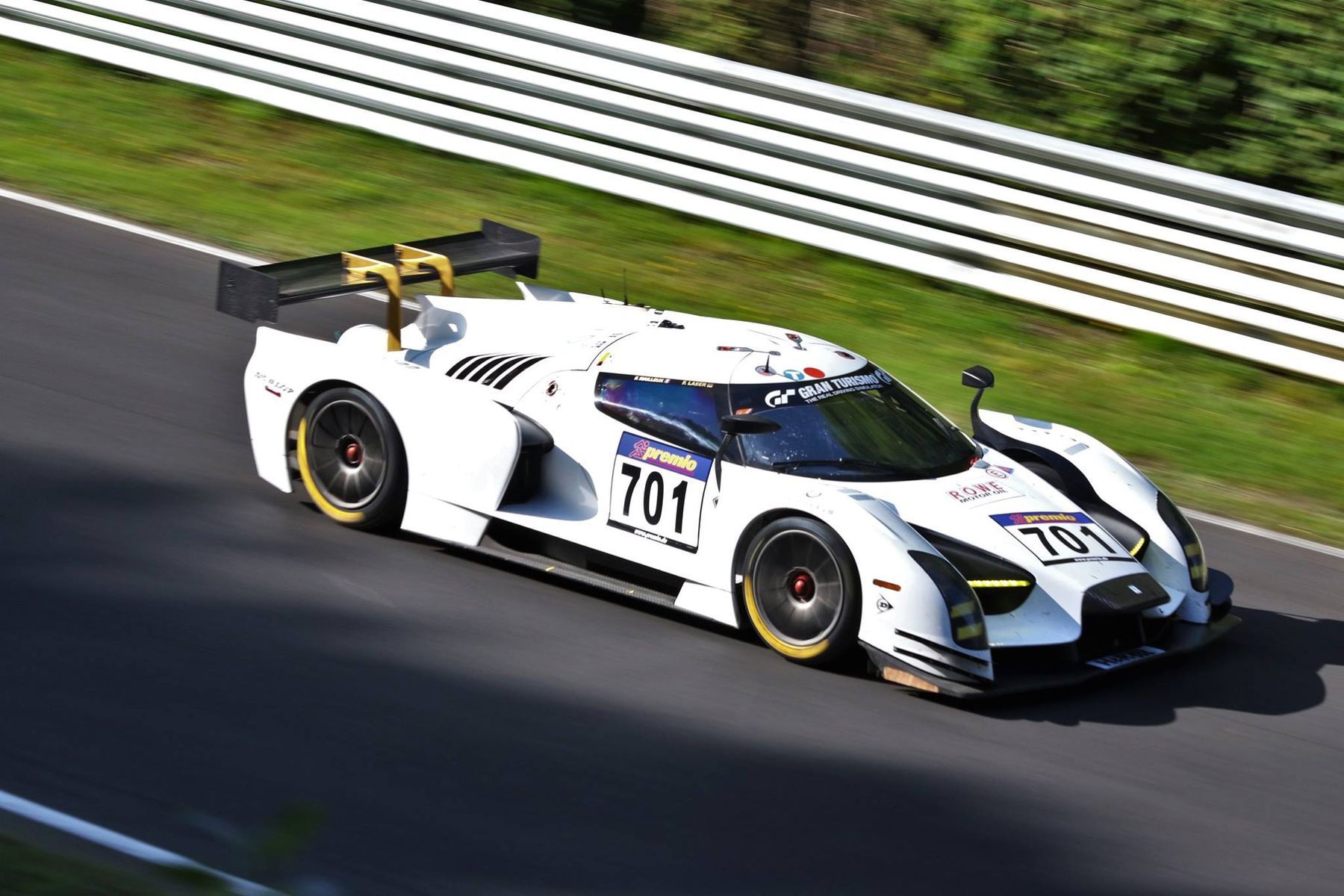 | Scuderia Cameron Glickenhaus SCG003 on Forgeline One Piece Forged Monoblock GTD1 Wheels 4th at Nurburgring VLN 8