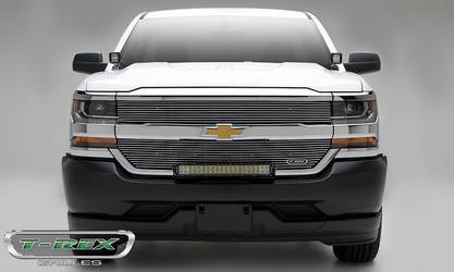 2016 Chevrolet Silverado 1500 Laser Billet Grille, Overlay - Polished- Pt # 6211270
