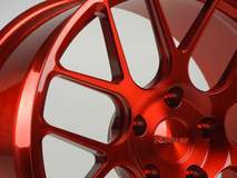 Forgeline One Piece Forged Monoblock SE1 in Transparent Red