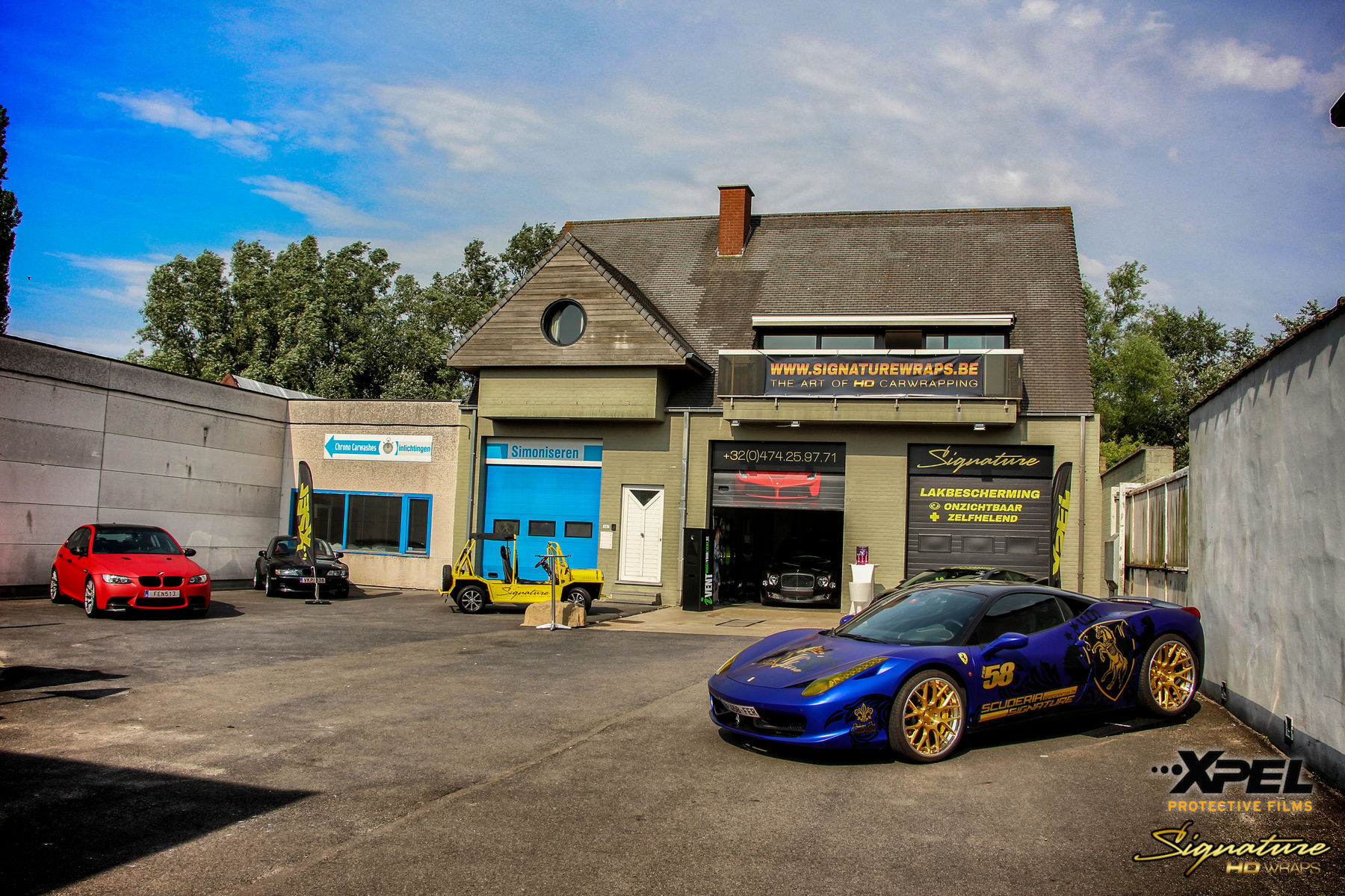| Front of Signature Wraps Knokke Belgium Shop