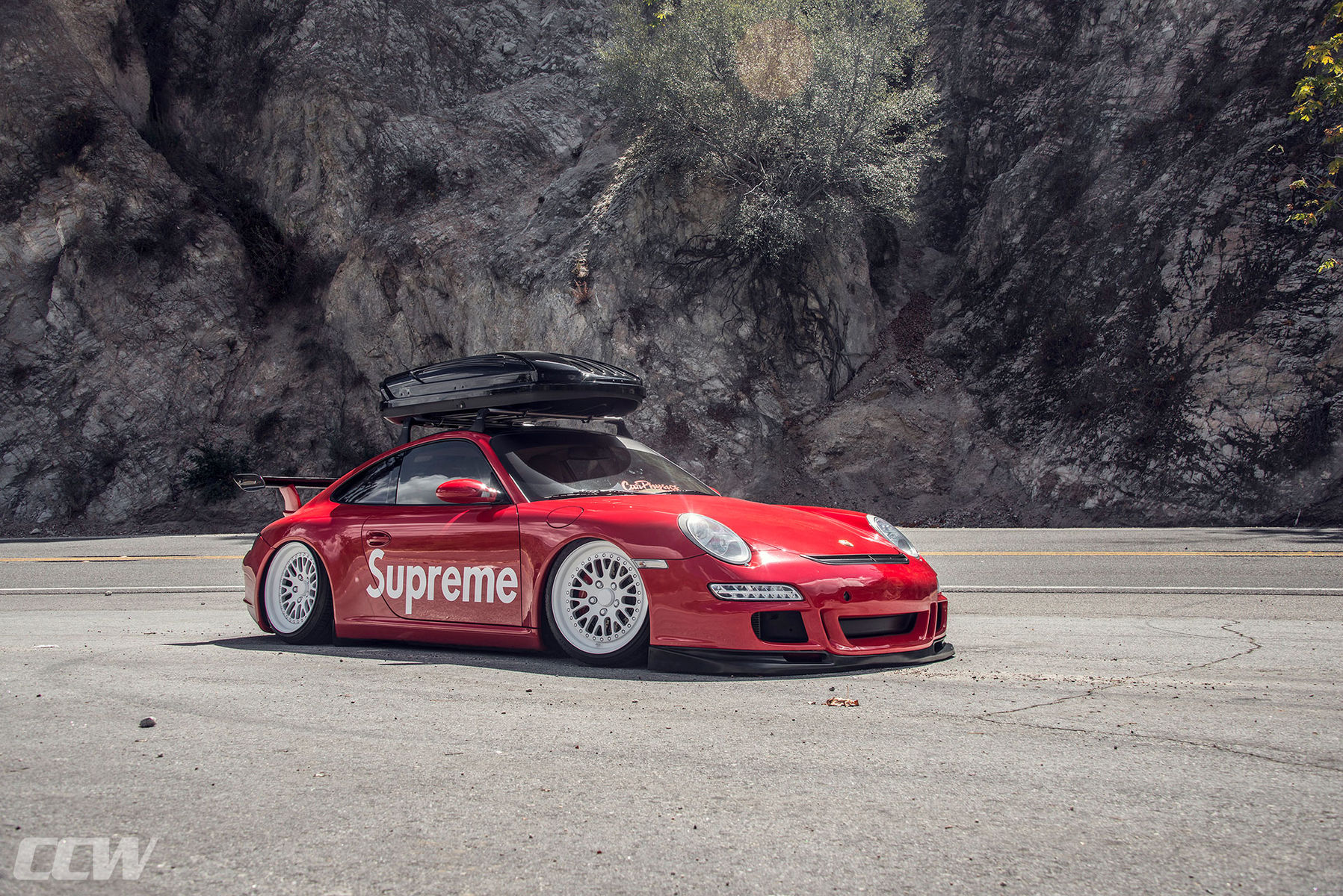 2013 Porsche 911 | Supreme Red Bagged Porsche 997 911 Carrera - CCW Classic 3 Piece Wheels