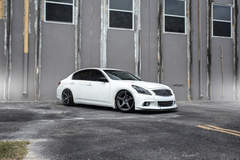 Infiniti G37 Sedan on Velgen Wheels Classic5 Matte Gunmetal