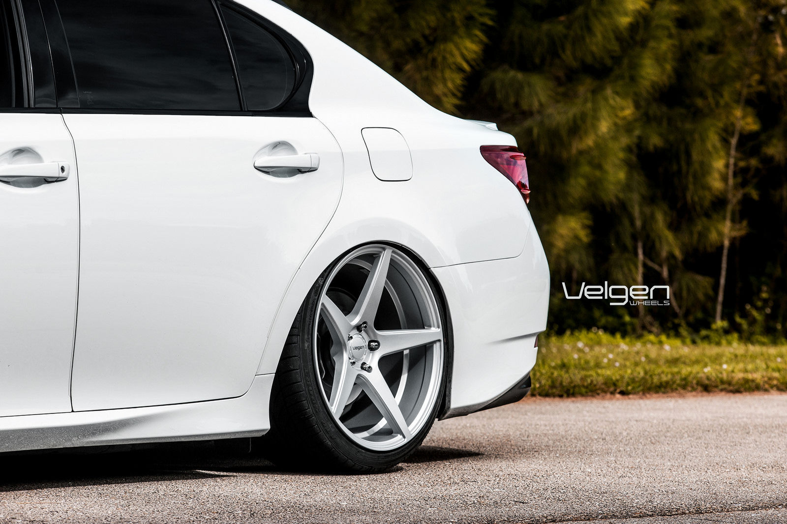 2015 Lexus GS 350 | Bagged Lexus GS350 F-Sport on Velgen Wheels Classic5 Matte Silver 20x9 & 20x10.5