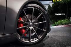 Forgeline One Piece Forged Monoblock GT1 5-Lug in Transparent Smoke on Matt Alpert's 991 C2S