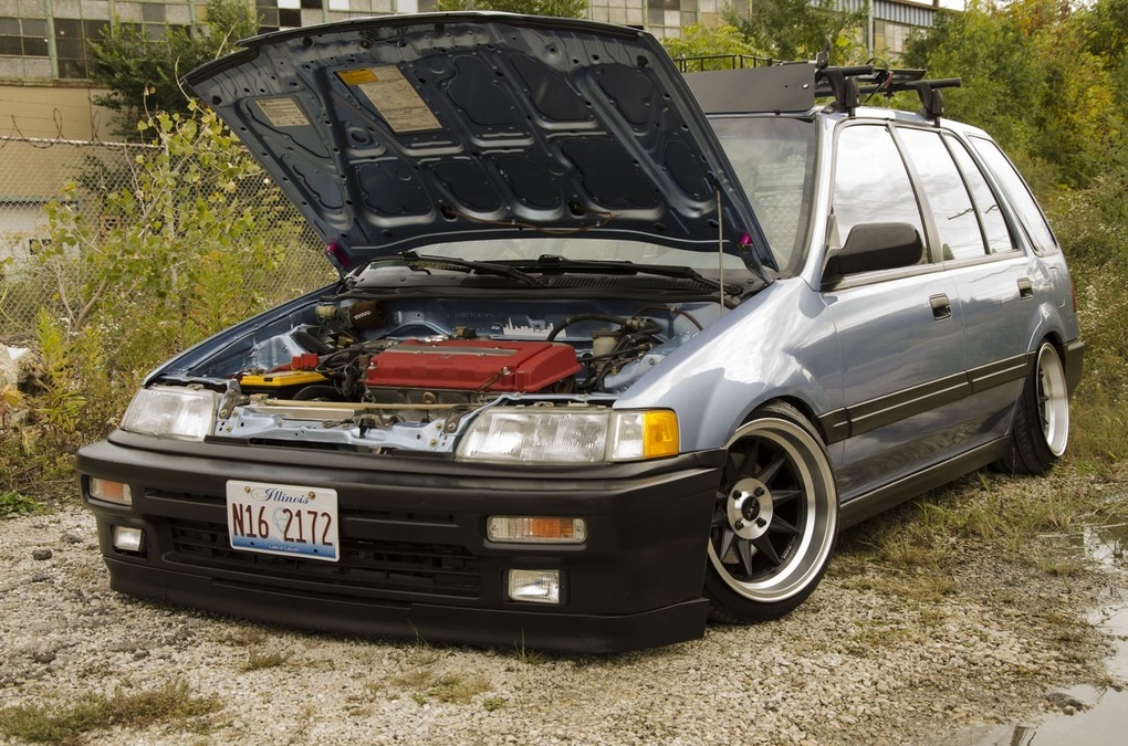 1988 Honda Civic | Ruff Racing R358's on '88 Honda Civic Wagon