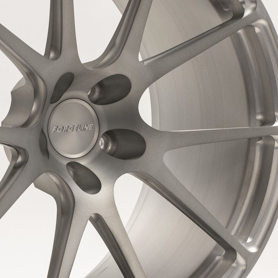 | Forgeline One Piece Forged Monoblock GA1R in Matte Tinted Clear