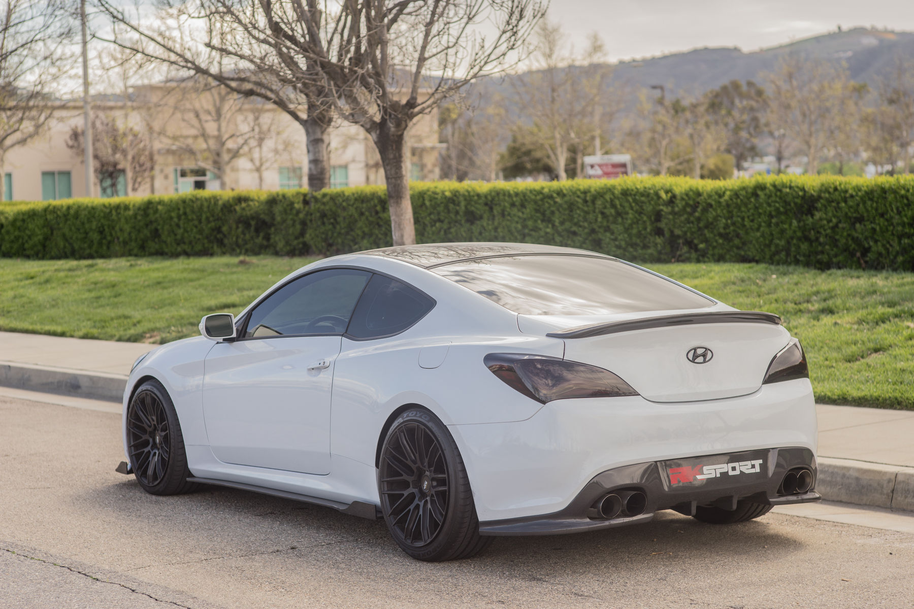 2015 Hyundai Genesis Coupe | RK Sport Rear Diffuser, Spoiler, Carbon Roof, and Rocker Panels