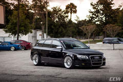 Black Audi S4 Avant Wagon - CCW Classic Polished 3 Piece Wheels
