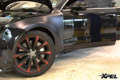 Audi A7 fully wrapped in XPEL STEALTH matte-finish paint protection film