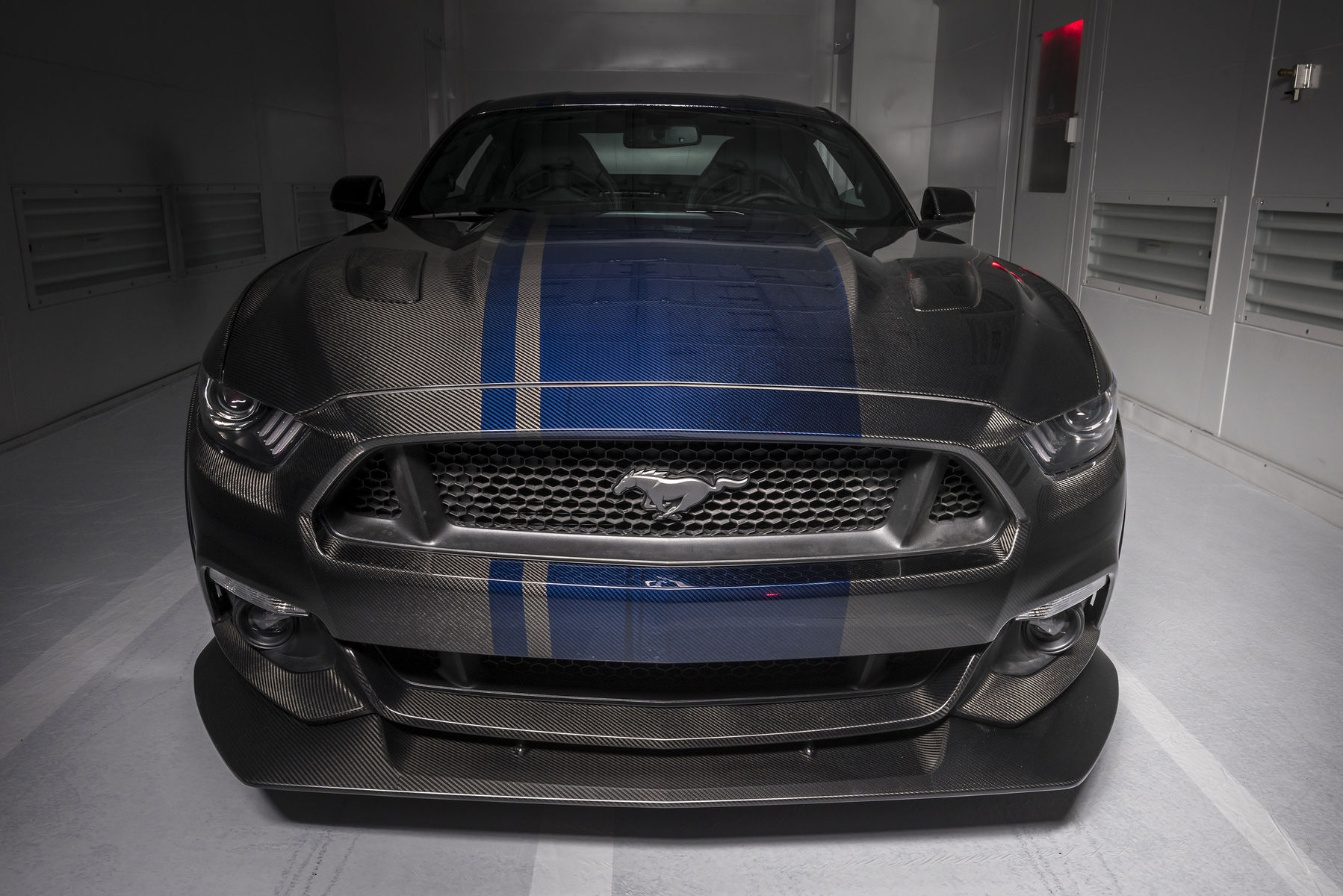 2017 Ford Mustang | 2017 Ford Mustang Fastback by SpeedKore Performance Group - Grille Shot #FordSEMA