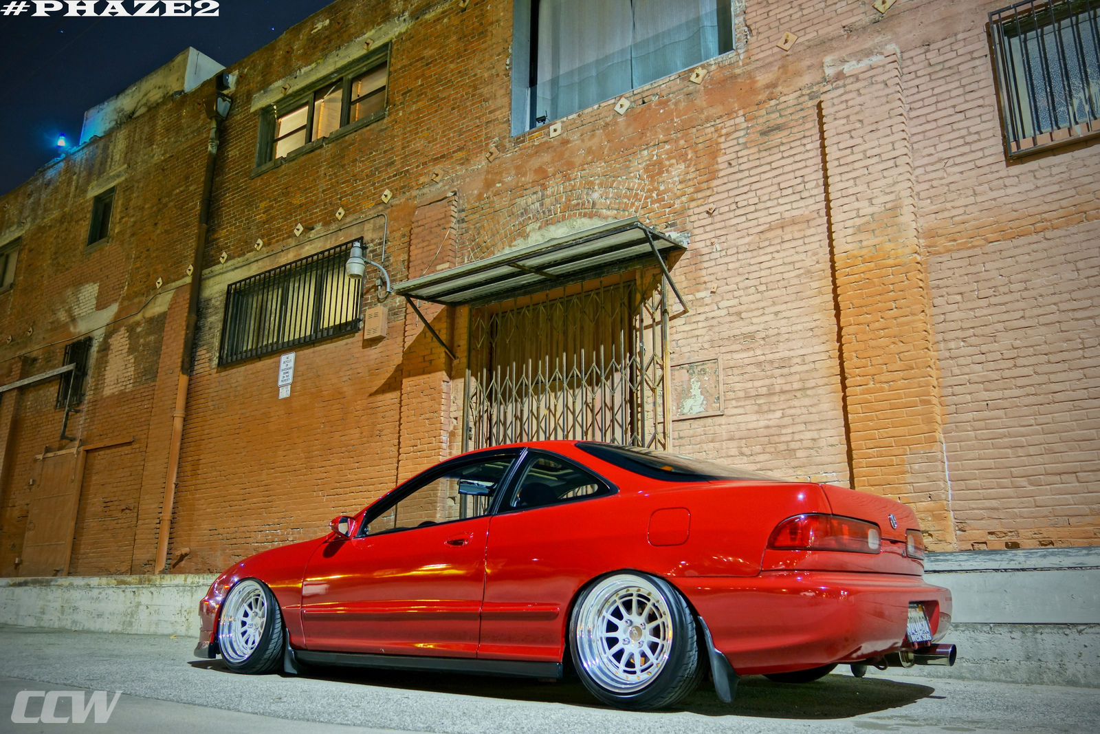 Acura Integra | Red Acura Integra - CCW D11L 3 Piece Forged Wheels