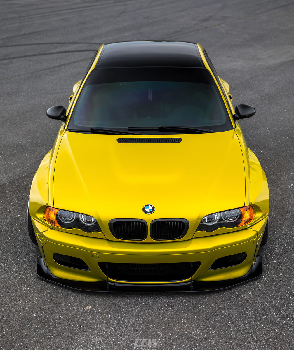  BMW M3 | Phoenix Yellow Pandem Widebody E46 M3 - CCW Classic 3 Piece Wheels