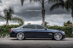 2015 BMW 740i Fitted With 20 Inch BD-8’s in Silver With Polished Face