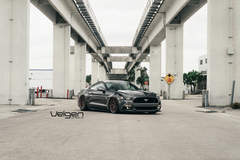 Bagged S550 on Satin Bronze Velgen Wheels 