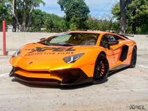 The beautiful Lamborghini Aventador SV wrapped in XPEL