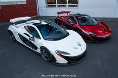 White & Volcano Red McLaren P1