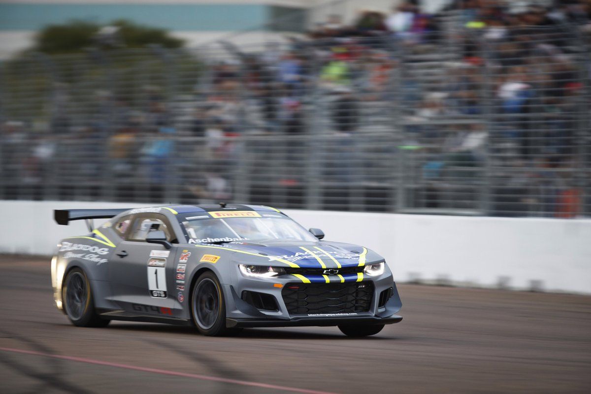 2017 Chevrolet Camaro | Aschenbach Scores Double Victory in Pirelli World Challenge Season Opener at St Pete on Forgeline One Piece Forged Monoblock GS1R Wheels