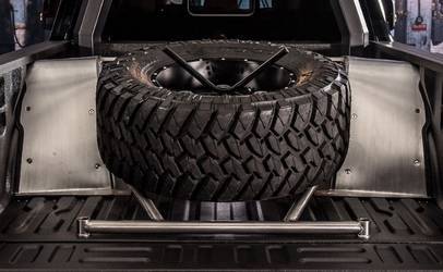 Fabtech Custom Rear Cage & Spare Tire Holder