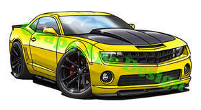 Chevy Camaro SS 1LE art design