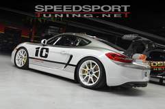 SpeedSport Tuning Porsche Cayman on Forgeline GA1R Open Lug Wheels