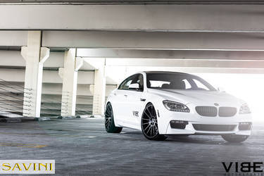 2014 BMW 6 Series Gran Coupe | 2014 BMW Gran Coupe on 22" Savini BM9 Wheels - Angled and Shining Bright