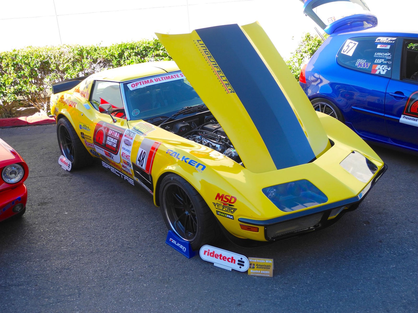 1972 Chevrolet Corvette | RideTech's 48 Hour Corvette at the 2015 SEMA Show on Forgeline GT3C Concave Wheels