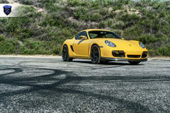 Yellow Porsche Boxster - Front Angled Shot