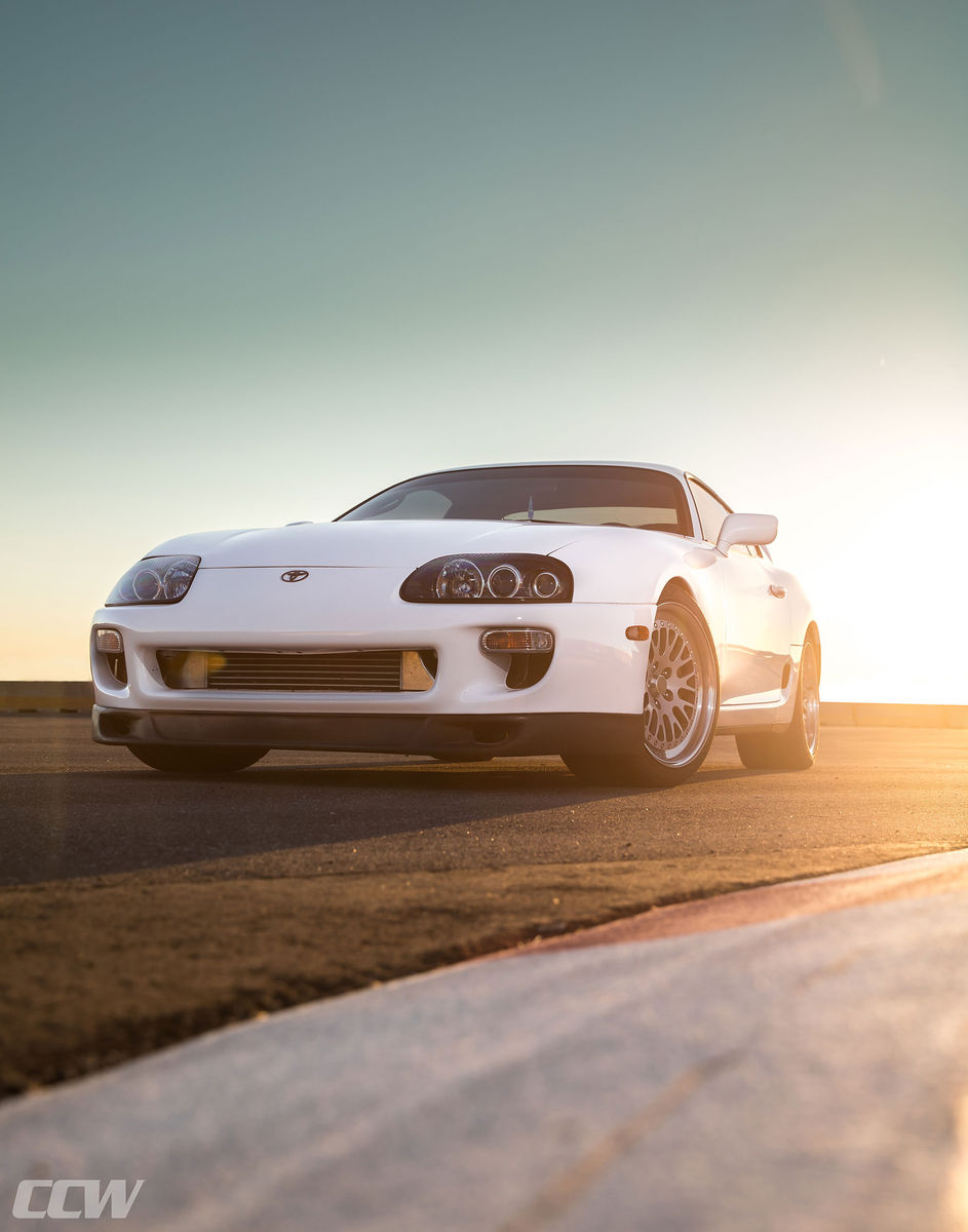 Toyota Supra | Super White Toyota Supra MKIV Turbo - CCW Classic Forged Wheels