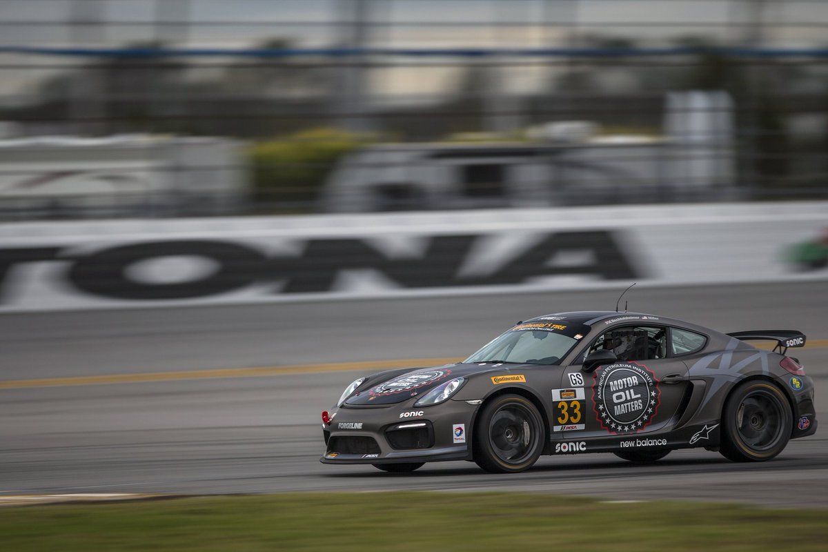 2017 Porsche Cayman | CJ Wilson Racing Porsche Cayman GT4 Clubsports Test at Roar Before the 24 on Forgeline One Piece Forged Monoblock GS1R Wheels