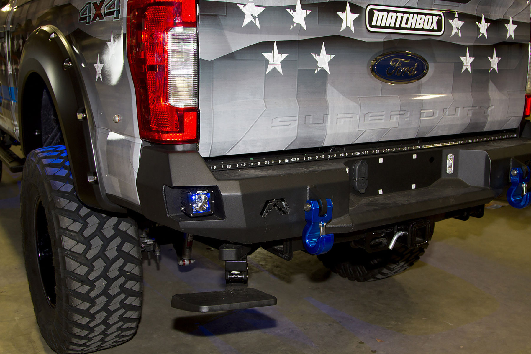 2017 Ford F-350 Super Duty | 2017 Ford F-350 Super Duty 4x4 XL Crew Cab “MBX350 Matchbox Police” by Skyjacker Suspensions - Rear Step
