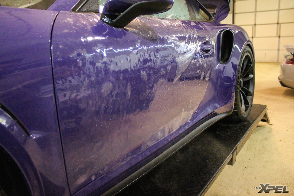 2016 Porsche 911 | Installing XPEL ULTIMATE on this Ultraviolet Porsche GT3RS