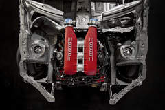 Beauty shot of the engine bay - Ferrari motor in a GT86