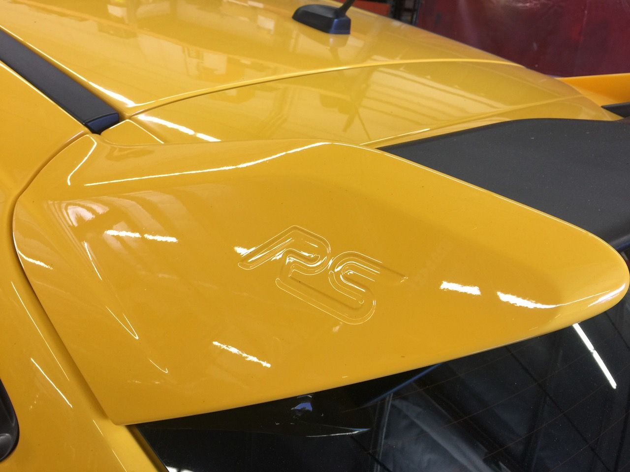 2017 Ford Focus RS | 2017 Ford Focus RS  by Universal Technical Institute, Tjin Edition and Pennzoil - Axalta Pennzoil Yellow Paint FordSEMA