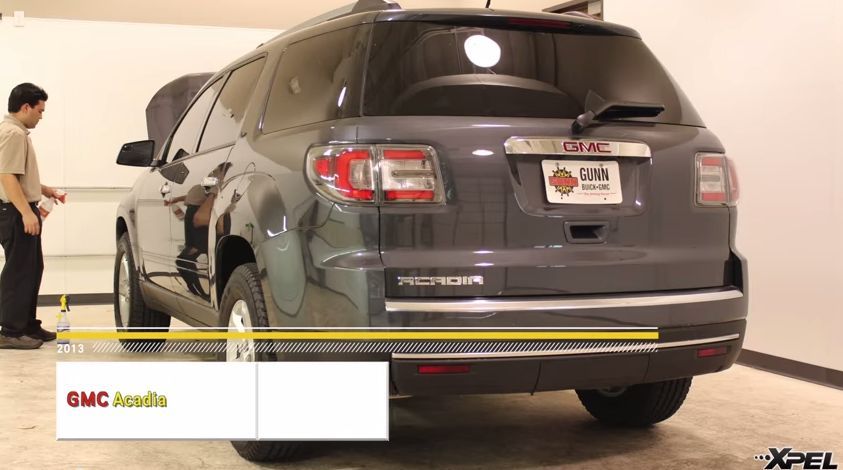 2013 GMC Acadia | 8 Passenger 2013 GMC Acadia gets high impact areas protected with XPEL Self-Healing film