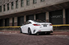 Bagged Lexus RC350 F-Sport on Velgen Wheels 