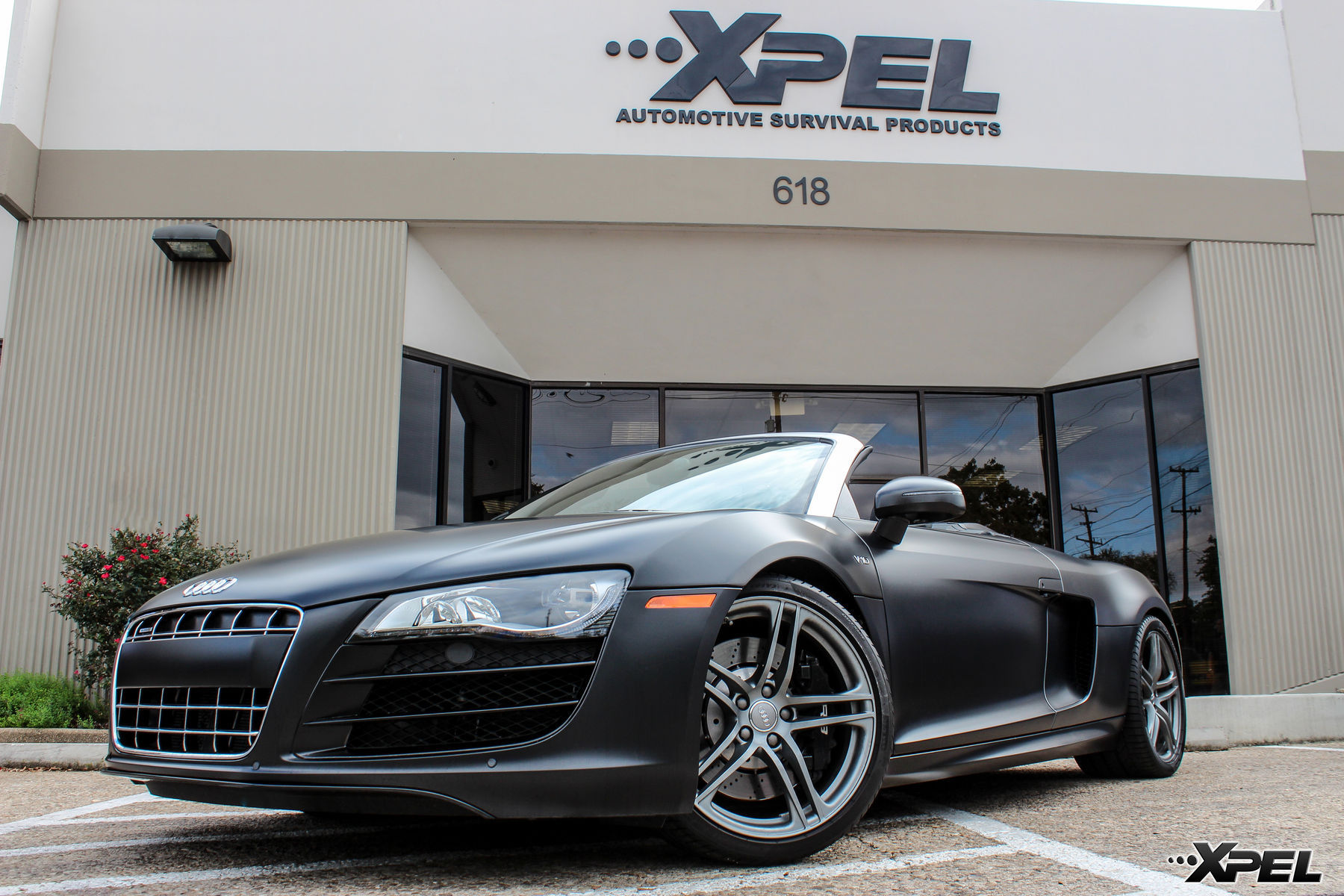 Audi R8 | Fully wrapped in XPEL STEALTH satin-finish paint protection film