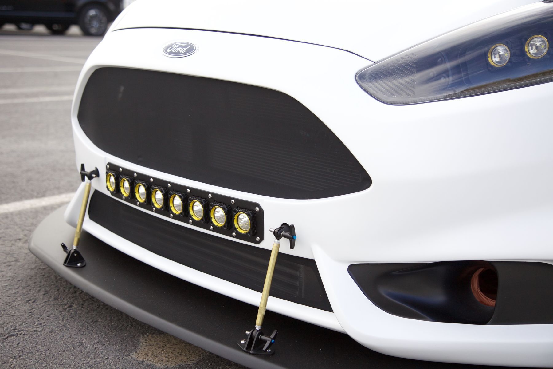 2016 Ford Fiesta ST | 2016 Ford Fiesta ST by Tucci Hot Rods - Front Splitter #FordSEMA