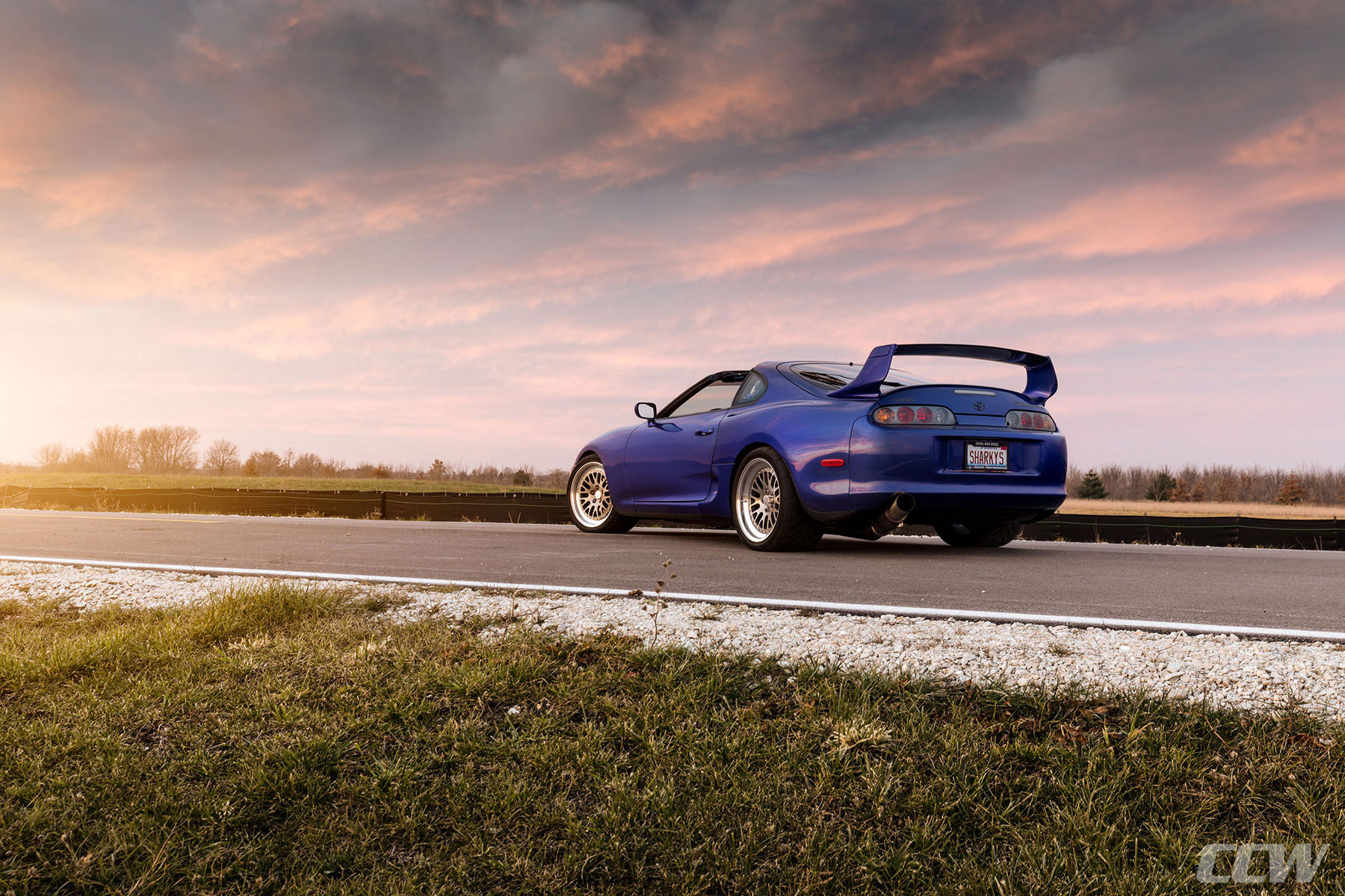 Toyota Supra | Sharkey's Royal Sapphire Pearl Blue Toyota MKIV Supra  - CCW Classic Forged 3 Piece Wheels